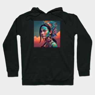 Native Indigenous Art Photorealism Hoodie